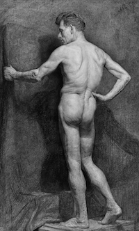 Н. х. Натурщик. Россия, 1930-1950-е гг. Б., ит. кар. 66х40