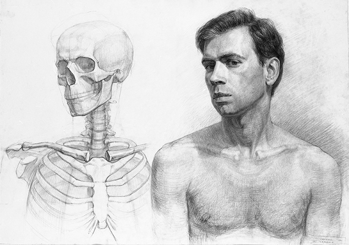 рисунок головы человека мастер класс